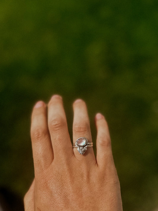 Pink Moonstone Ring