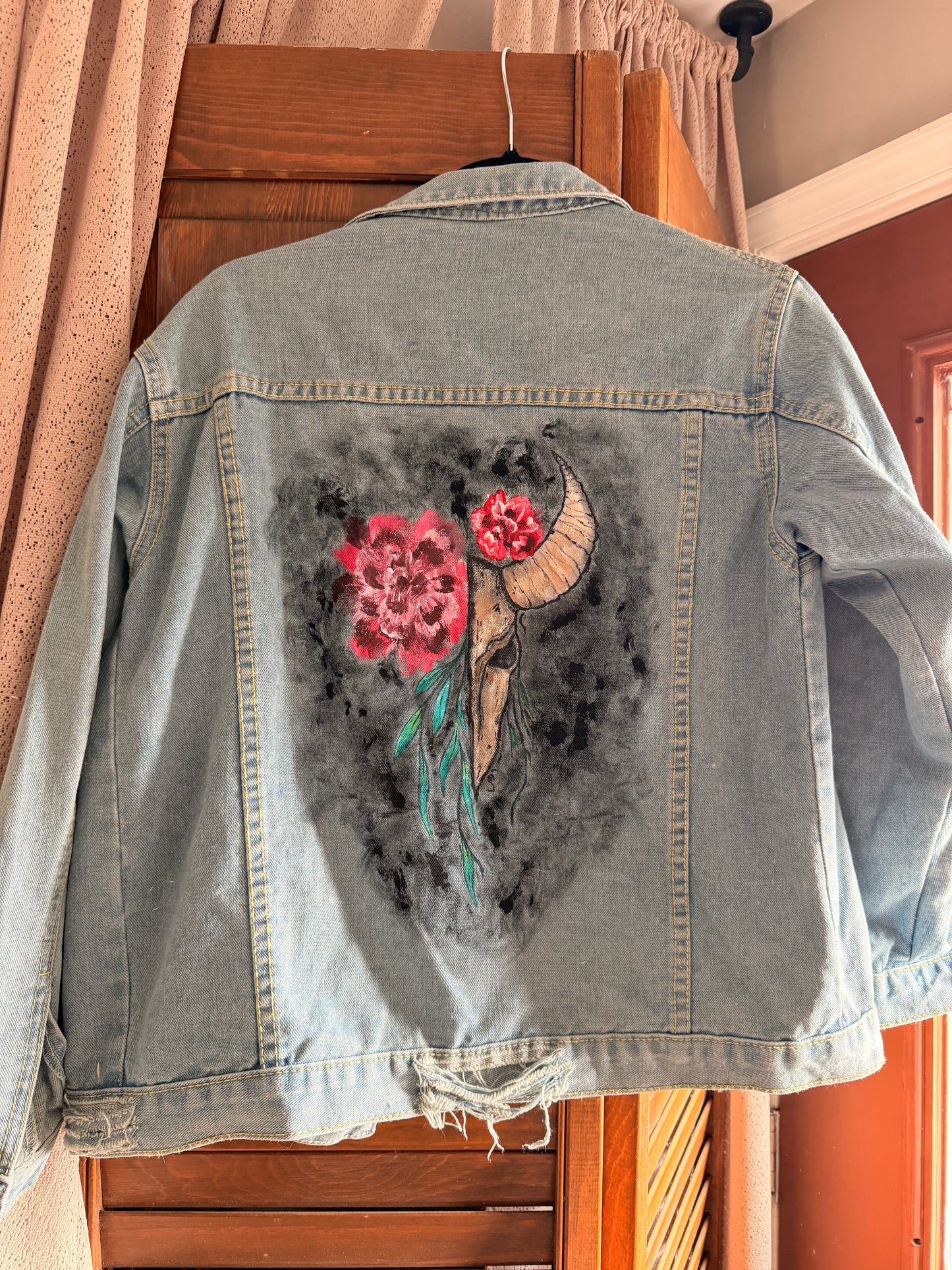 Hand painted Jean jacket