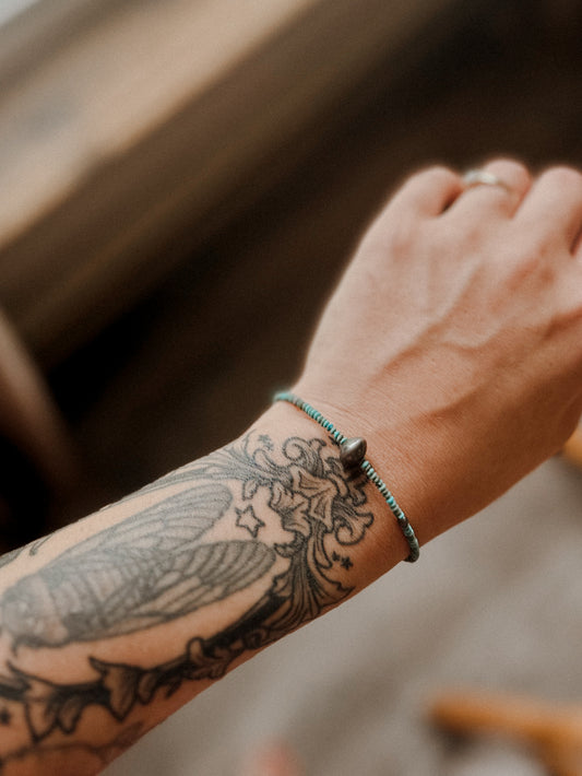 Navajo and turquoise bracelet